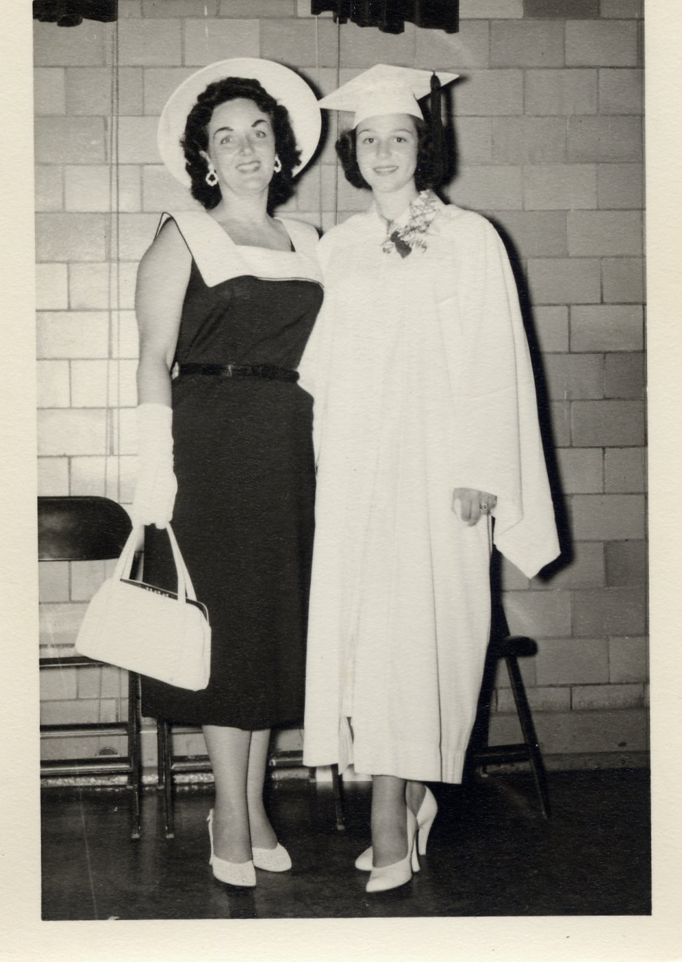 Cleda Lillian and Cleda Ann (Graduation) date unknown